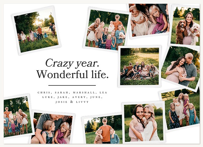 Life in Snapshots Personalized Holiday Cards