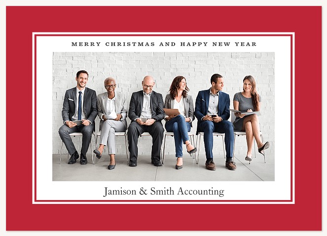 Simple Frame Business Holiday Cards