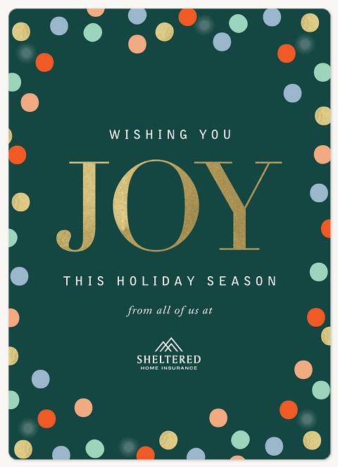 Festive Dots Holiday & Christmas Magnet Cards