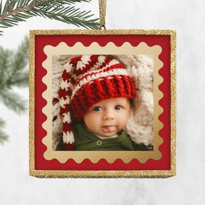 Holiday Patches Personalized Ornaments