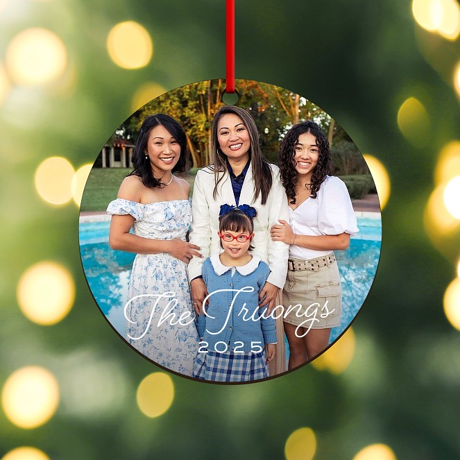 Our Name Custom Ornaments