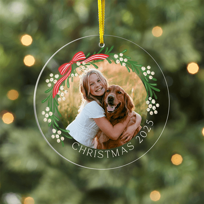 Christmas Bow Personalized Ornaments