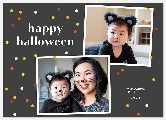 Halloween Confetti Halloween Photo Cards