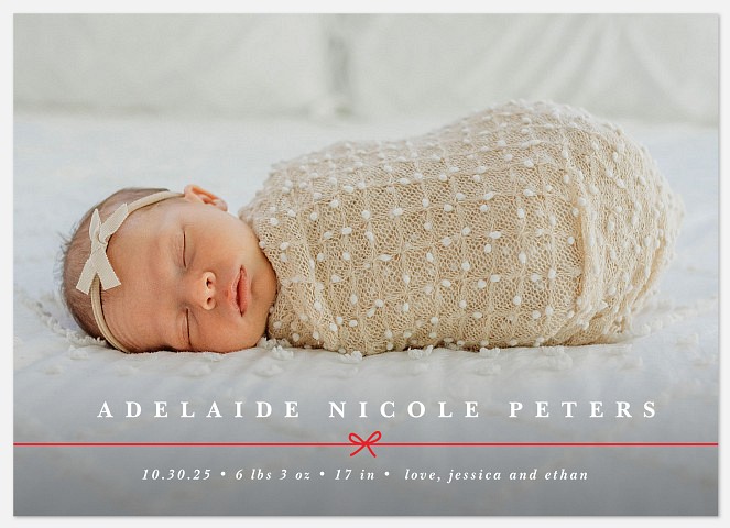 Tied with String Holiday Photo Cards