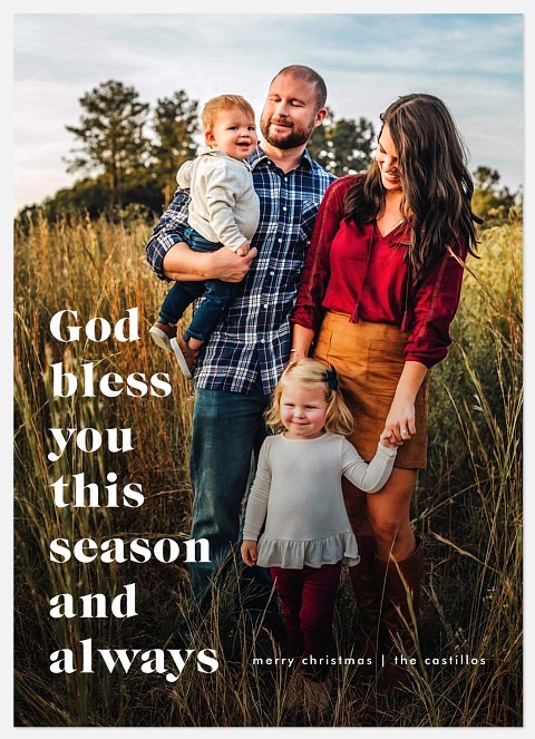 Modern Tidings Holiday Photo Cards