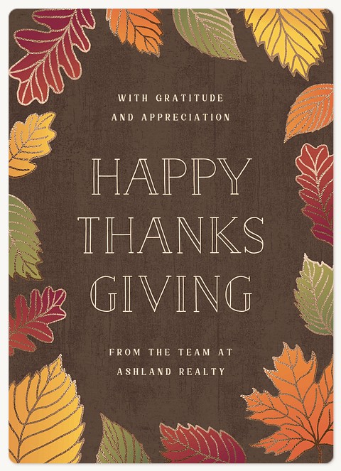 Fall Frame Holiday & Christmas Magnet Cards