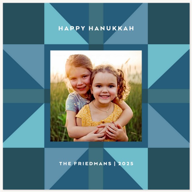 Quilted Star Hanukkah Cards