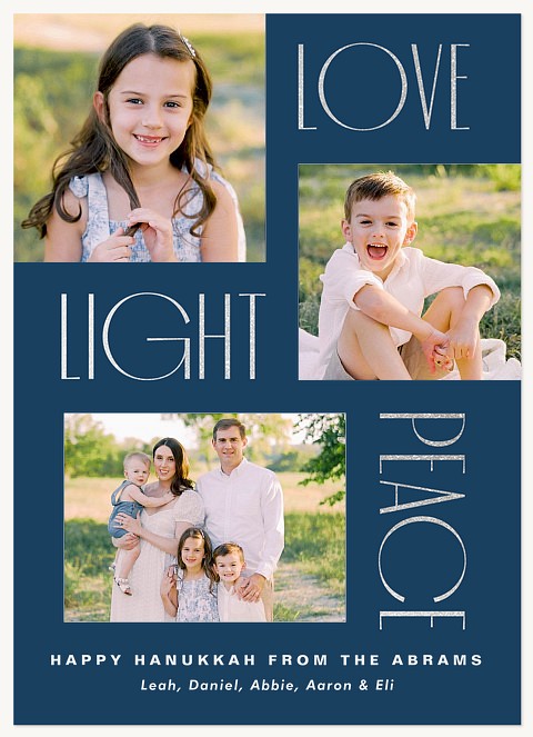 Love, Light, Peace Hanukkah Cards