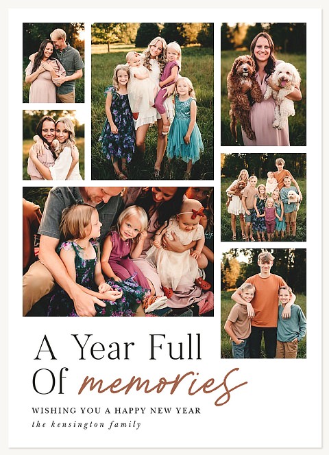 A Memorable Year Personalized Holiday Cards