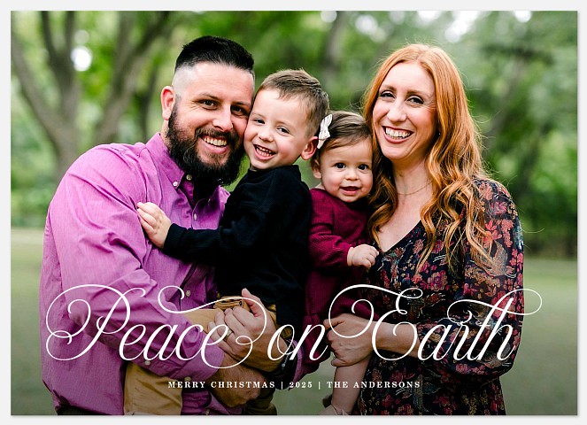 Peaceful Earth Holiday Photo Cards