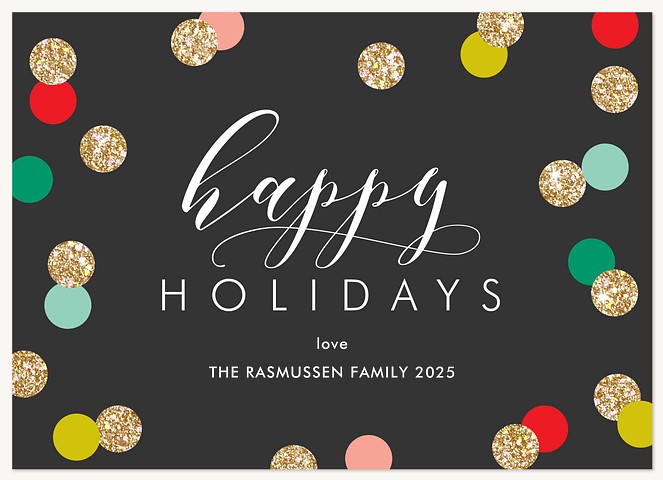 Holiday Speckles Photo Holiday Cards