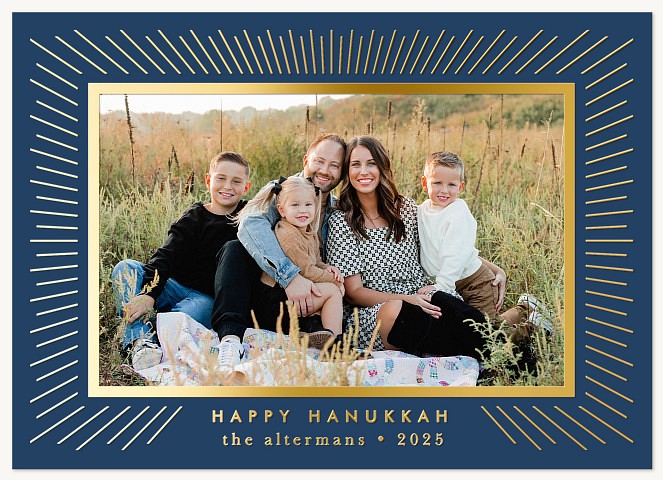 Radiant Greeting Hanukkah Cards