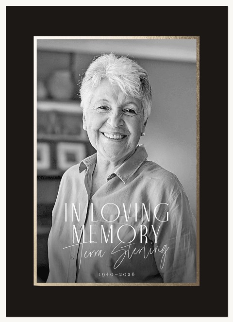 Classic Border Memorial & Sympathy Cards