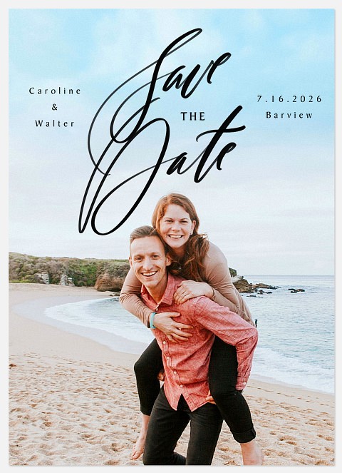 Bold Statement Save the Date Photo Cards