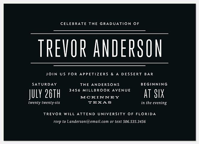Tuxedo Graduation Cards