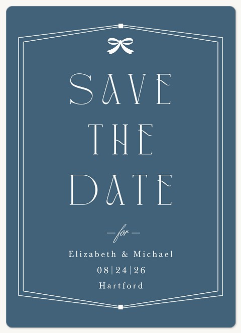 Classic Bow Save the Date Magnets