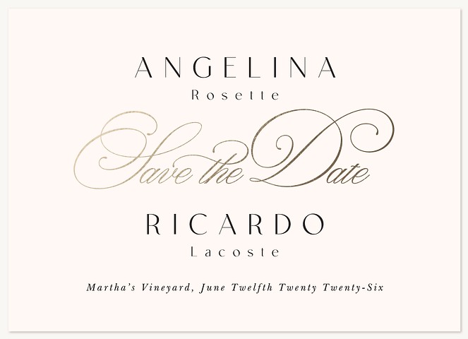 Signature Elegance Save the Date Cards