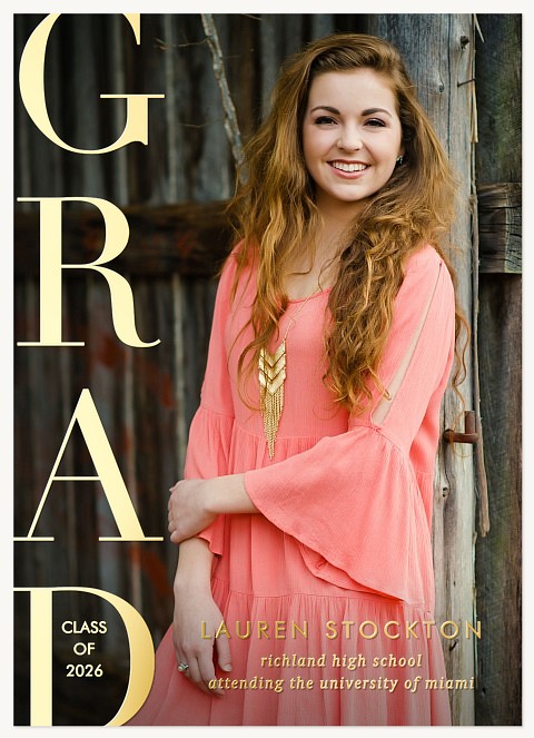 Brilliant Stacks Graduation Announcements