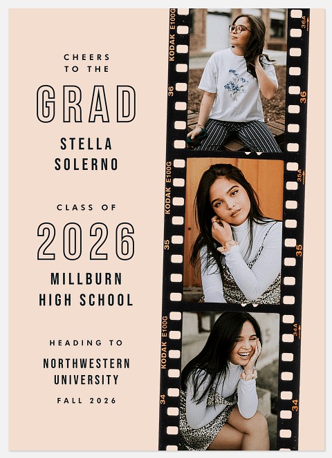 Modern Reel Graduation Cards