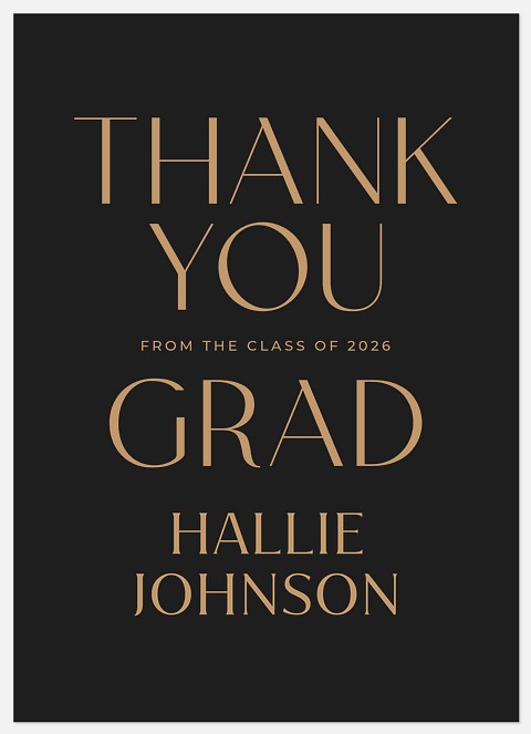 Classic Four Thanks Thank You Cards 