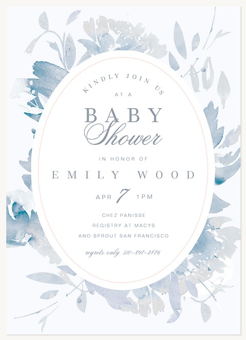 Vintage Blooms Baby Shower Invites