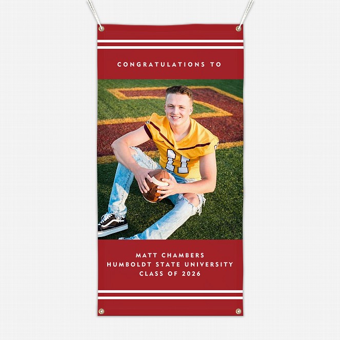 Varsity Stripes Graduation Banner Graduation Banners