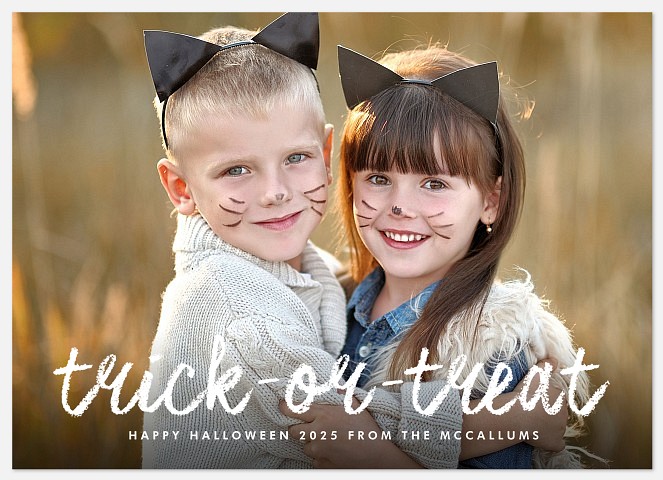 Whimsy Trick Halloween Photo Cards