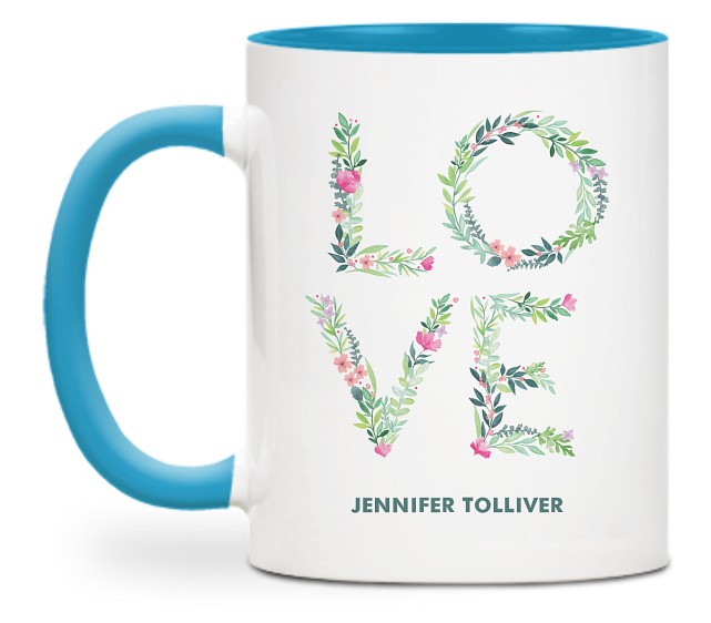 Blossoming Love Custom Mugs