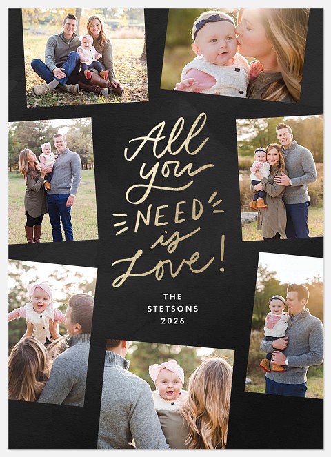 Shimmering Love Valentine Photo Cards