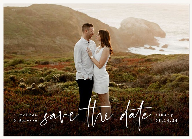 Boho Handwriting Save the Date Cards