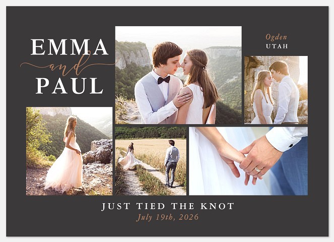 Moments Like These Wedding Announcements