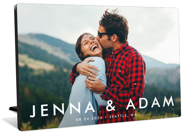 Beautiful Beginning Tabletop Photo Panel