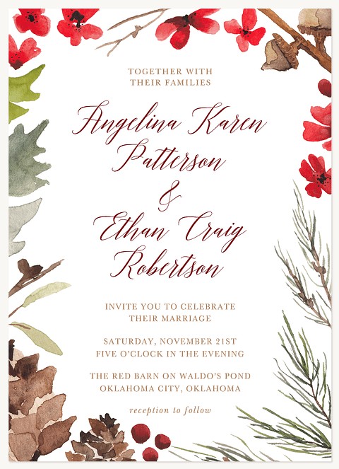 Autumn Splendor Wedding Invitations