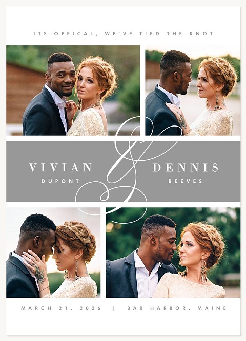 Soft Engraving Wedding Announcements