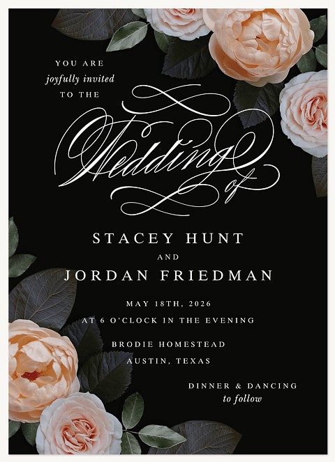 Studio Floral Wedding Invitations