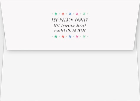 Shining Bright Return Address Envelopes