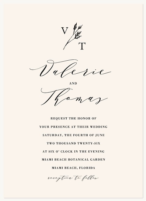 Poetic Wedding Invitations