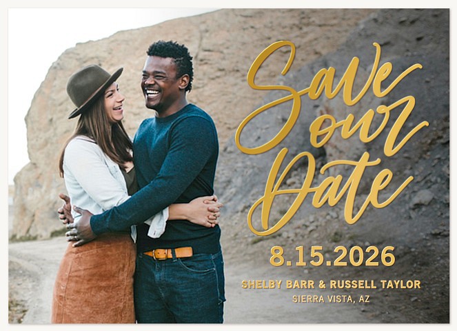 Elegant Writing Save the Date Cards