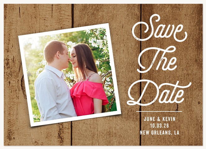 Rustic Siding Save the Date Cards