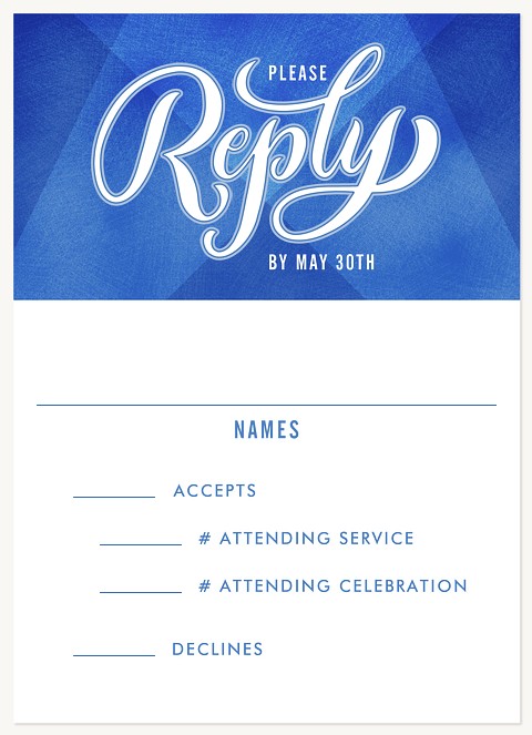 Bright Star Bar Mitzvah RSVP Cards