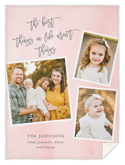 Watercolor Collage Custom Blankets