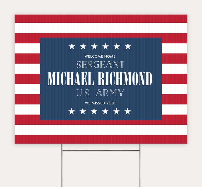 Welcome Home Custom Yard Signs