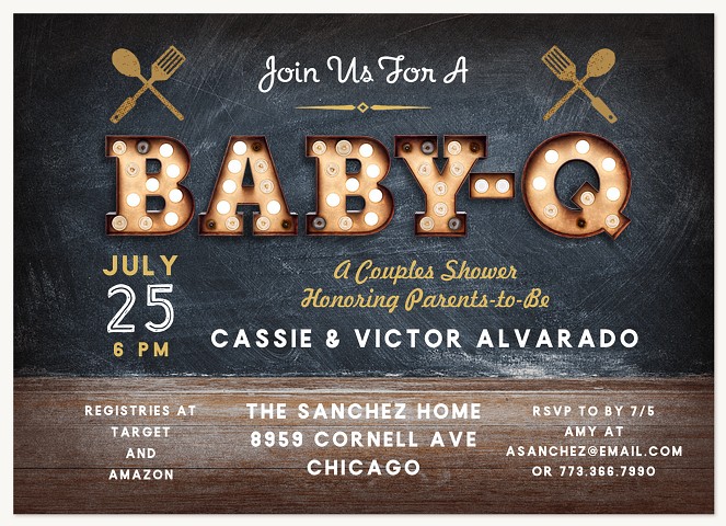 Baby-Q Baby Shower Invites