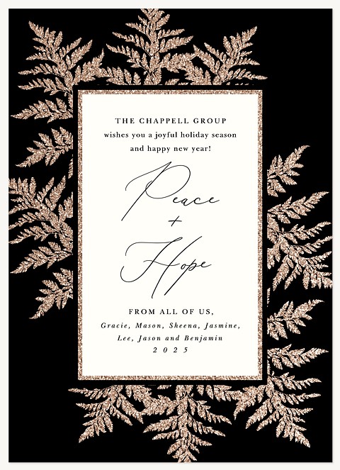 Golden Juniper Business Holiday Cards