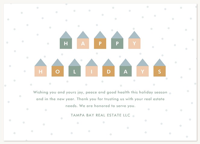 Happy Neighborhood Business Holiday Cards