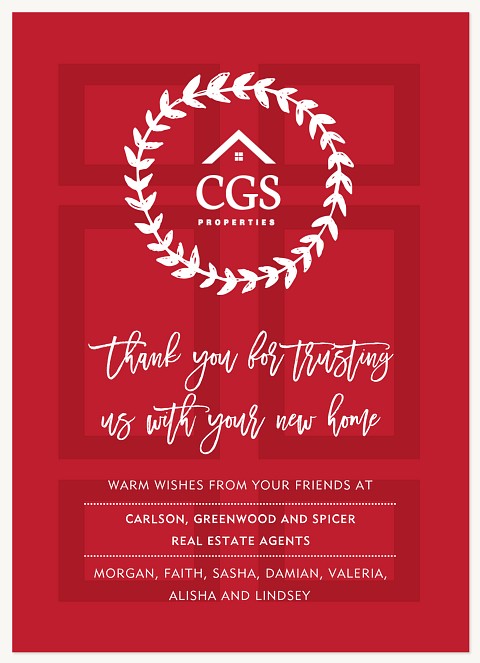 Door & Wreath Business Holiday Cards