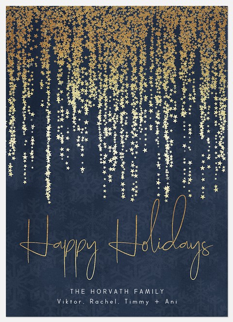 Dazzling Stars Holiday Photo Cards