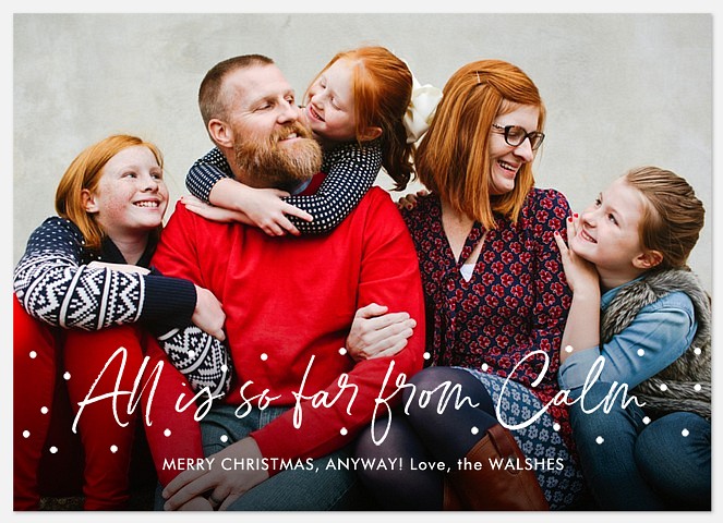 Far From Calm Holiday Photo Cards