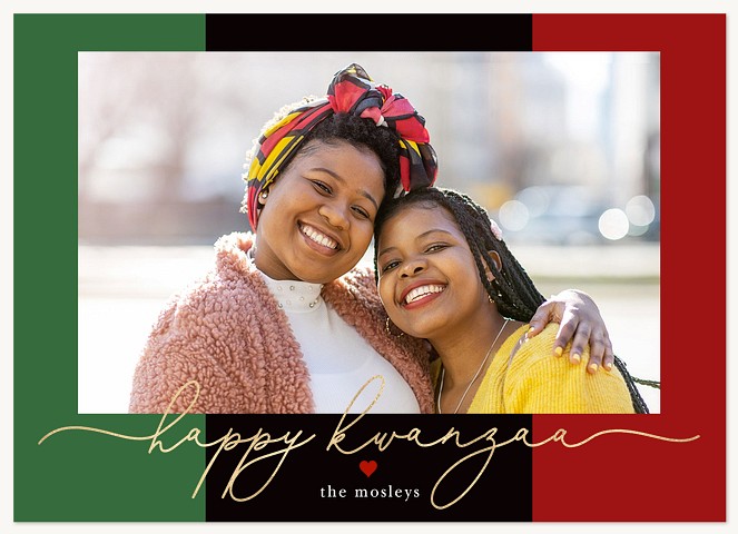 Colorful Frame Kwanzaa Cards