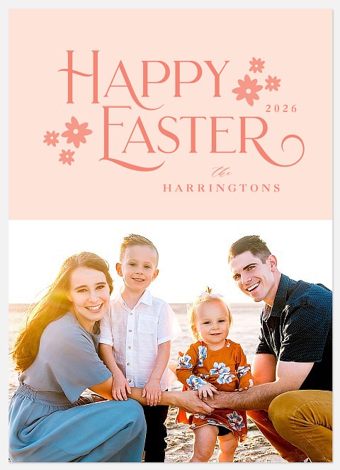Spring Florals Easter Photo Cards